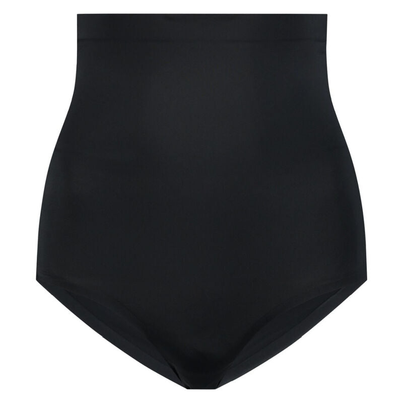 BYE-BRA - FAJA SENZA CUCITURE STILE PANTIES NERO MISURARE XL