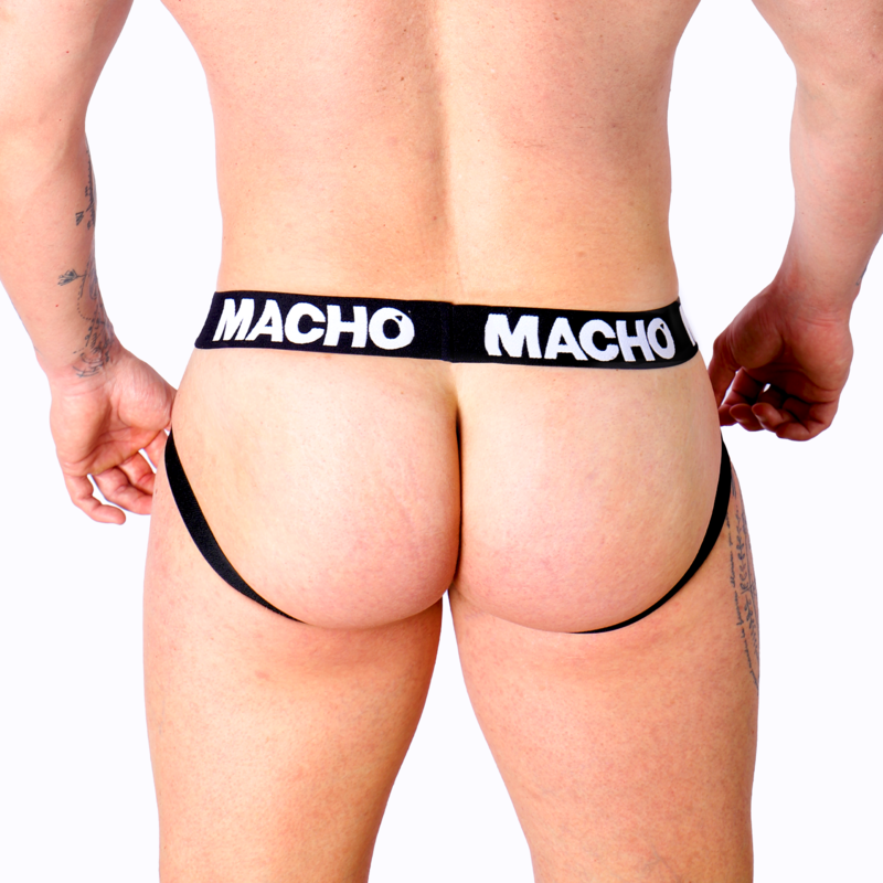 MACHO - MX27GR JOCK LEATHER GRIGIO BEIGE L
