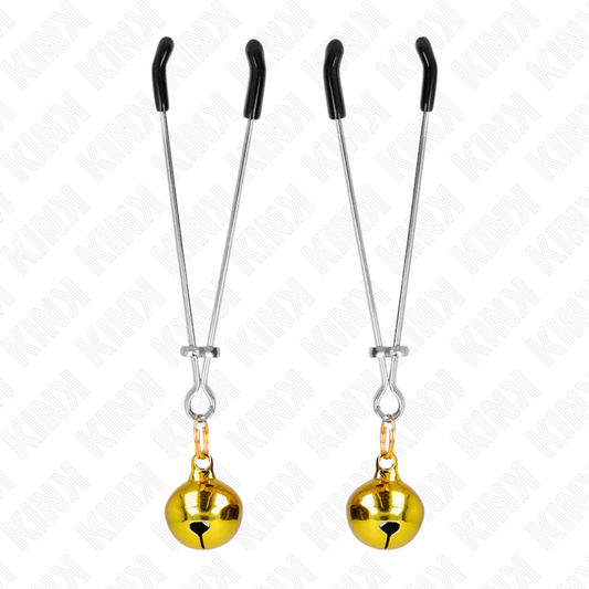 KINK - PINZE PER CAPEZZOLI A CAMPANA SOTTILE ORO 7 CM