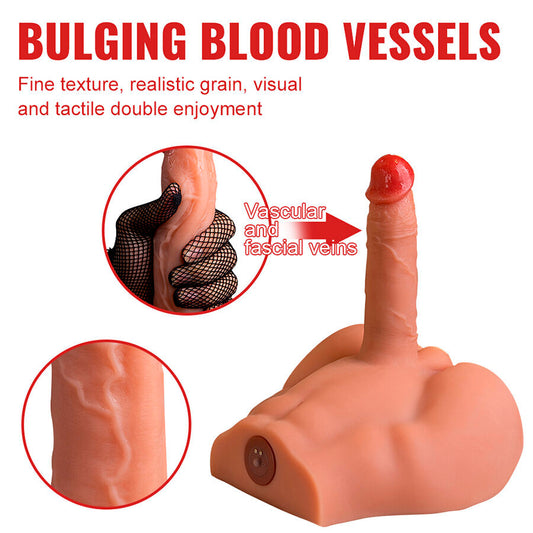 XISE - PEEL DILDO ASS DILDO MASTURBATORE REALISTICO POSIZIONE FRONTALE CON SPINTA 17,5 CM