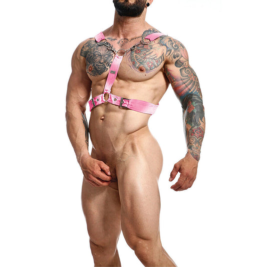 MOB - DNGEON IMBRACATURA A CATENA ROSA TAGLIA UNICA Y