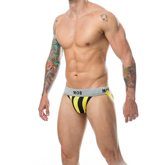 MOB - CLASSIC JOCK STRIPE GIALLO TAGLIA XXL