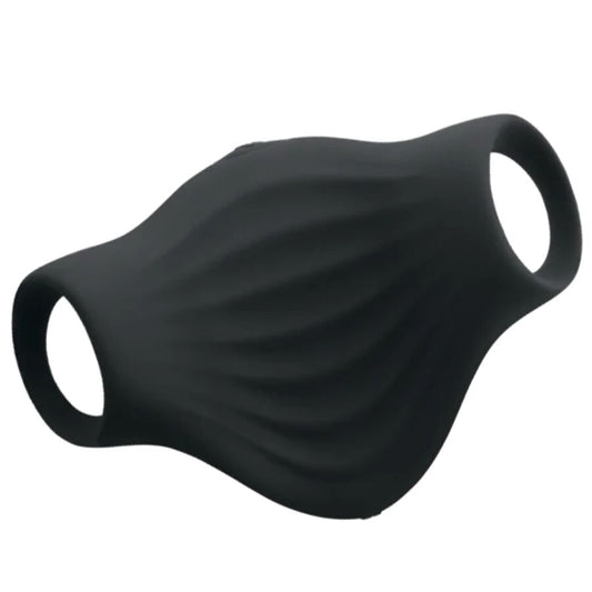ROCKS-OFF - VIBRATORE FLESSIBILE PALM BLACK MASTURBATOR