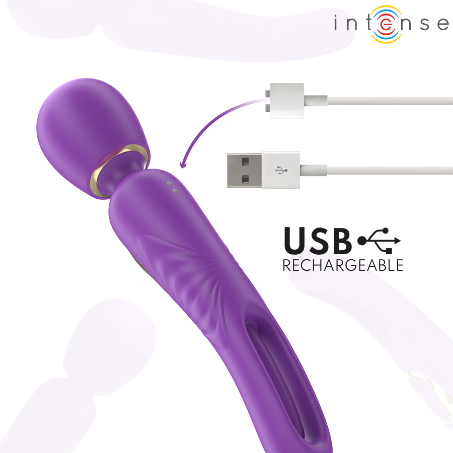 INTENSE - BACCHETTA VIBRANTE CHRISTY CON LINGUA MOBILE