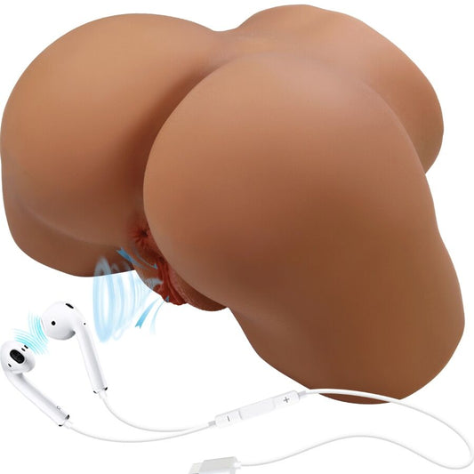 CRAZY BULL - GERIANN VIBRATORE E SUCCHIATORE REALISTICO PER POLSO FEMMINILE CON SUONO 5,5 KG