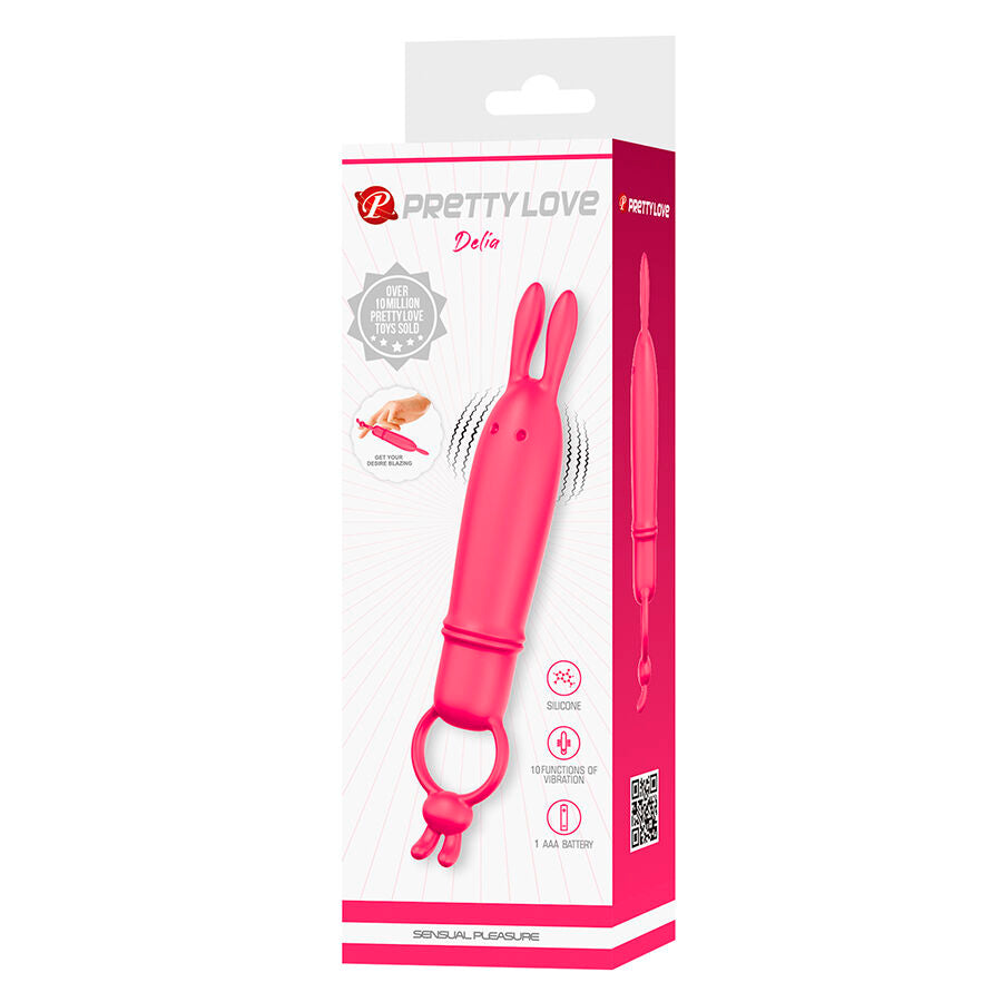 PRETTY LOVE - DELIA VIBRATORE CONIGLIO CON ANELLO DI RESISTENZA