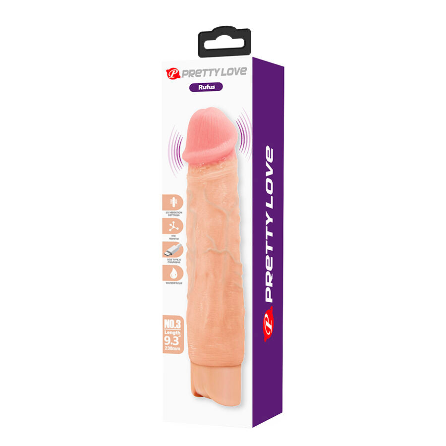 PRETTY LOVE - RUFUS VIBRATORE REALISTICO FLESSIBILE