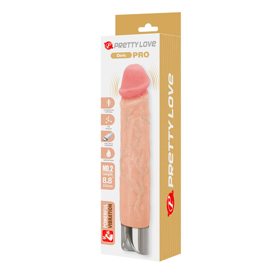 PRETTY LOVE - OSRIC PRO VIBRATORE REALISTICO FLESSIBILE