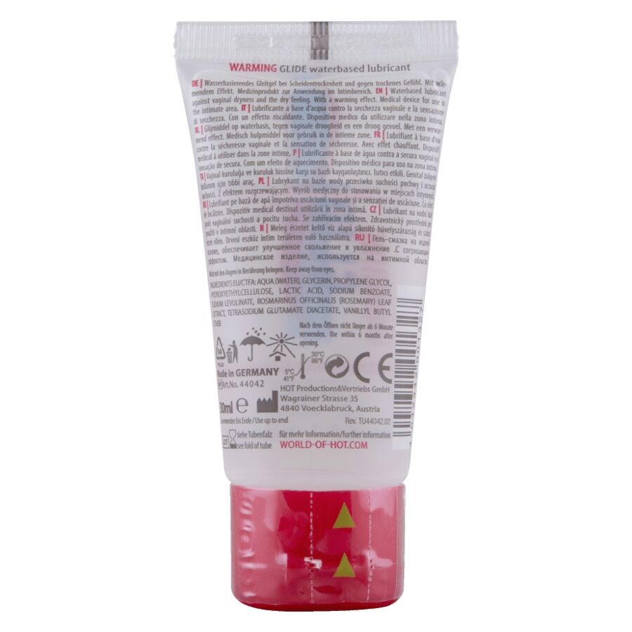 HOT - LUBRIFICANTE LIQUIDO RISCALDANTE A BASE D'ACQUA 30 ML