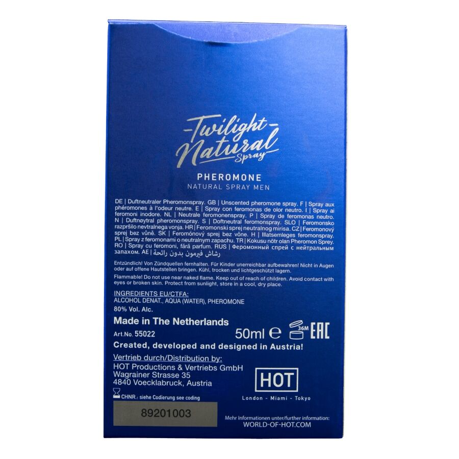 HOT - TWILIGHT PHEROMONE SPRAY NATURALE UOMO 50 ML