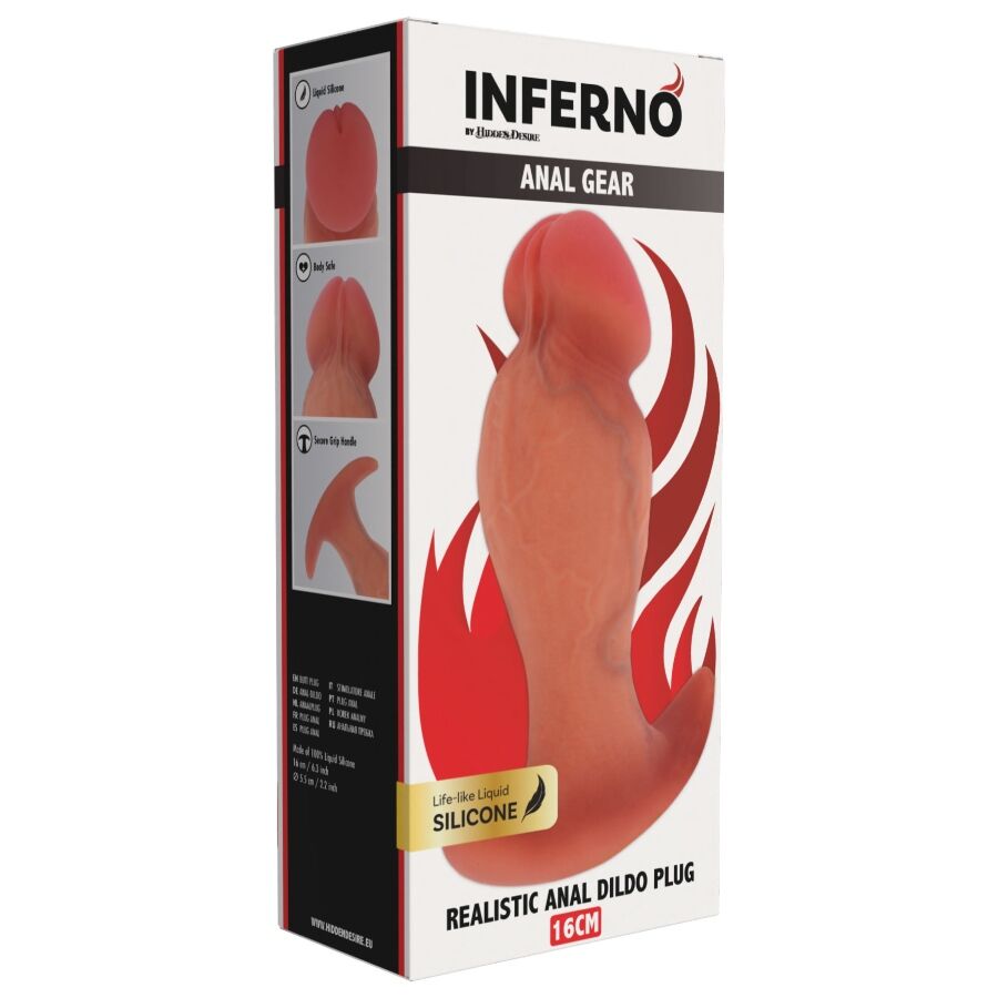 HIDDEN DESIRE - INFERNO REALISTICO DILATATORE ANALE 16 CM