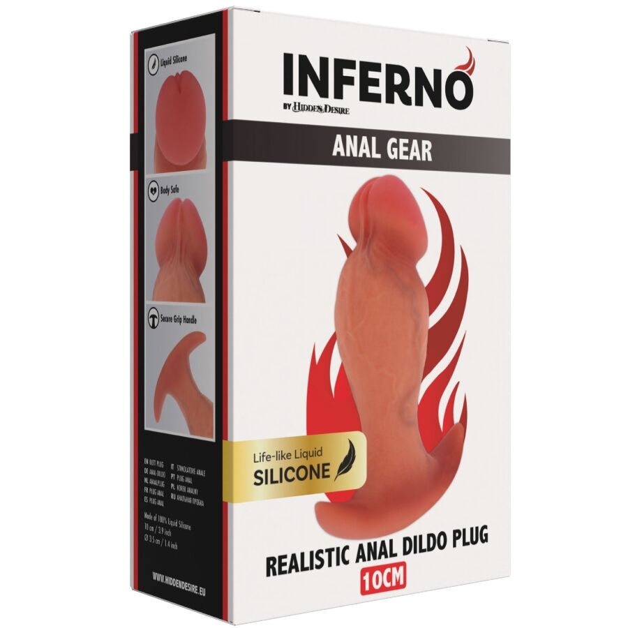 HIDDEN DESIRE - INFERNO REALISTICO DILATATORE ANALE 10 CM