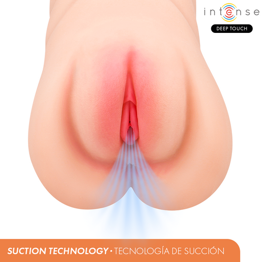 INTENSE DEEP TOUCH - MASTURBATORE AGINALE KRISTA CON ASPIRAZIONE, VIBRAZIONE ED EFFETTO VOCALE 1,2 KG