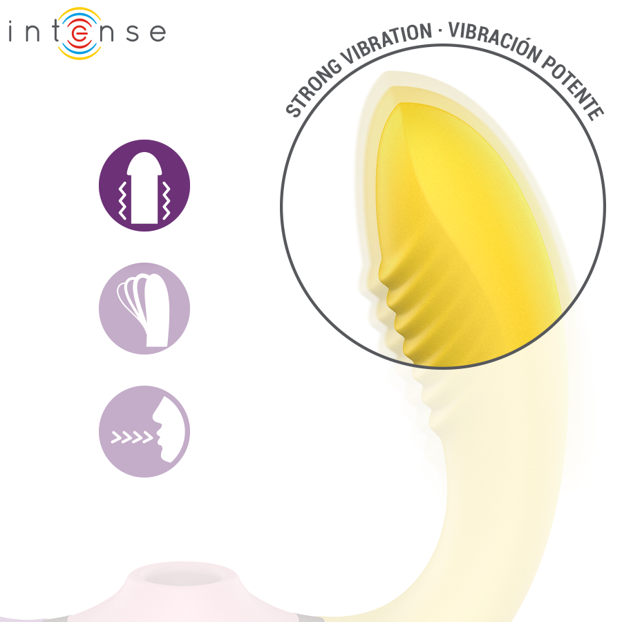 INTENSE - WILLOW STIMOLATORE A VIBRAZIONE E ASPIRAZIONE 3 IN 1