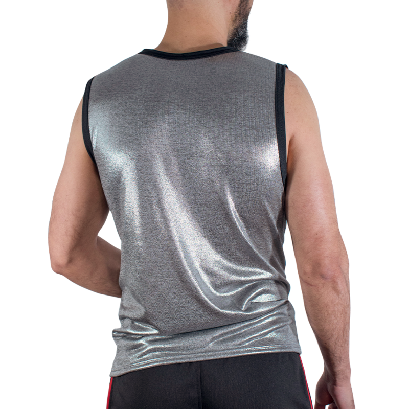MACHO - T-SHIRT CON GLITTER FINI L/XL