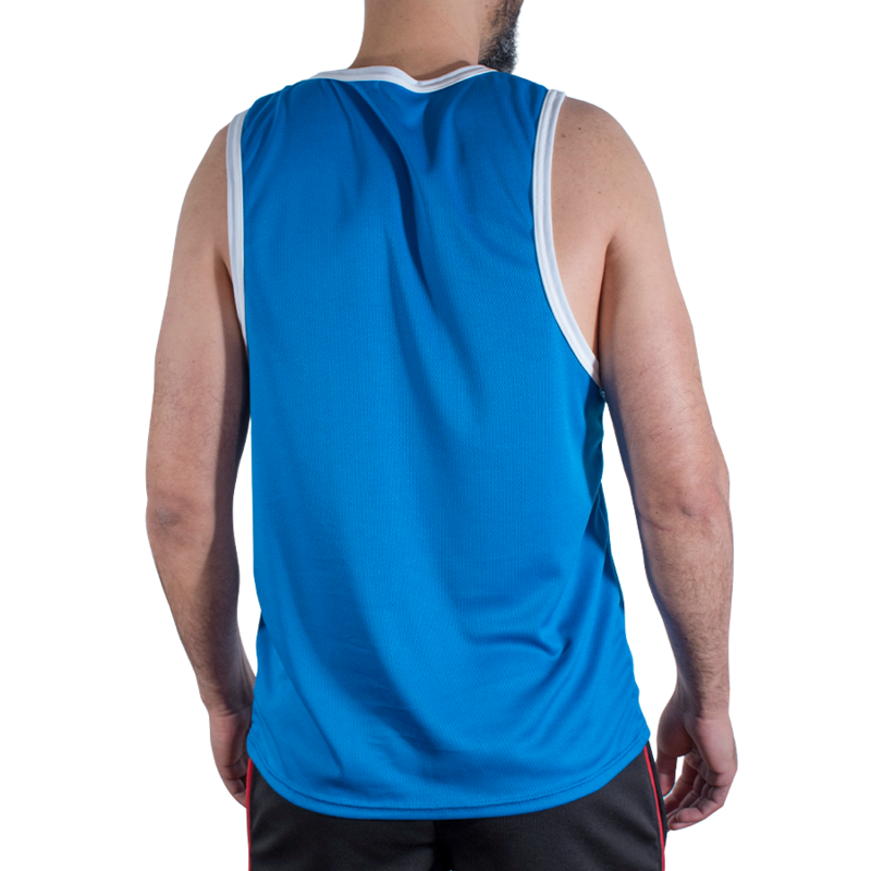 MACHO - CMV002 T-SHIRT BLU DA PALESTRA L/XL