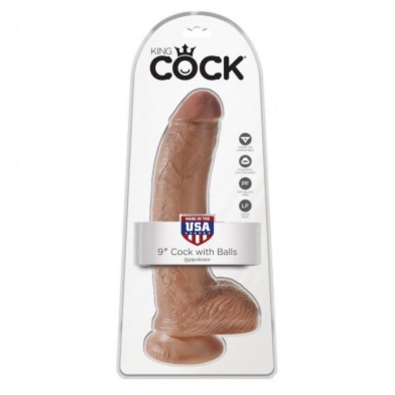 KING COCK - DILDO REALISTICO CON TESTICOLI 22,8 CM