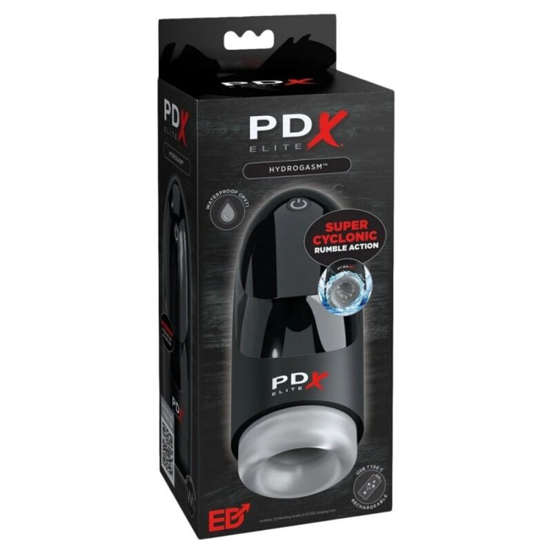 PDX ELITE - MASTURBATORE VIBRANTE CICLONICO IDROGASM 20 CM