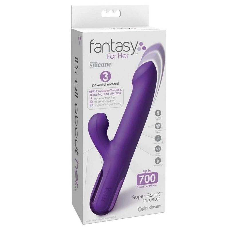 FANTASY FOR HER - VIBRATORE SUPER SONIX THRUSTER RABBIT VIOLA
