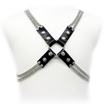 LEATHER BODY - IMBRACATURA A CATENA