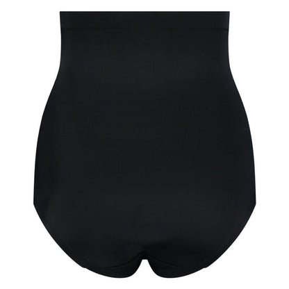 BYE-BRA - FAJA SENZA CUCITURE STILE PANTIES NERO MISURARE XXL