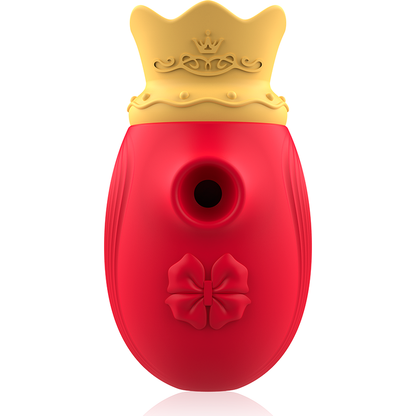 INTENSE - STIMOLATORE CLITORIDEO 10 MODALITÀ DI ASPIRAZIONE E LECCATURA - ROSSO