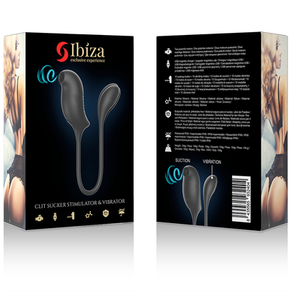 IBIZA - STIMOLATORE MAGICO PER CLITORIDE CON ASPIRAZIONE E VIBRAZIONE