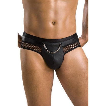 PASSION - 030 SLIP APERTO TOM NERO L/XL