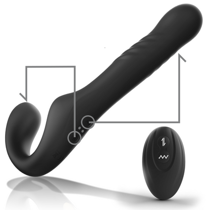 IBIZA - VIBRATORE SENZA CINGHIA CON TELECOMANDO UP & DOWN