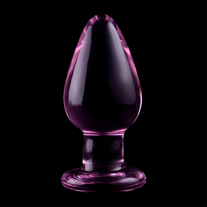 NEBULA SERIES BY IBIZA - MODELLO 3 PLUG ANALE VETRO BOROSILICATO ROSA 11 CM -O- 5 CM