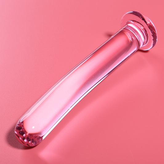 NEBULA SERIES BY IBIZA - MODELLO 9 DILDO IN VETRO BOROSILICATO ROSA 15.5 CM -O- 2.5 CM