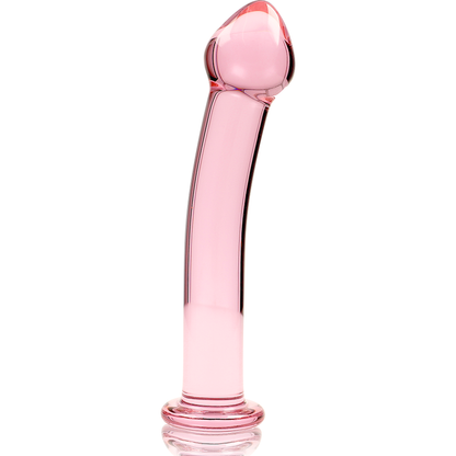 NEBULA SERIES BY IBIZA - MODELLO 11 DILDO IN VETRO BOROSILICATO ROSA 16 CM -O- 3 CM
