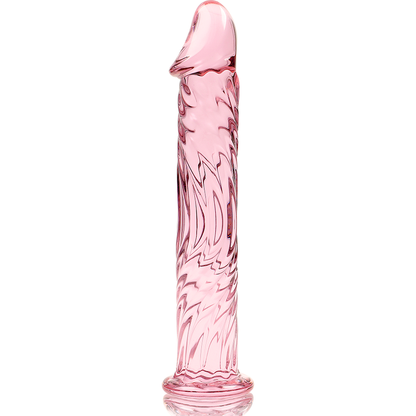 NEBULA SERIES BY IBIZA - MODELLO 12 DILDO IN VETRO BOROSILICATO ROSA 17 CM -O- 3.5 CM