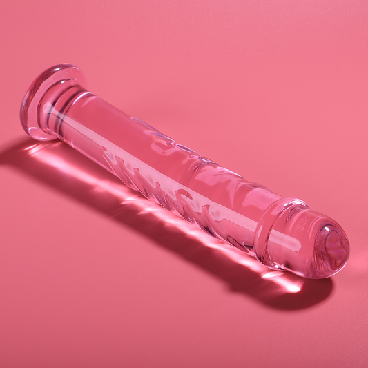 NEBULA SERIES BY IBIZA - MODELLO 16 DILDO IN VETRO BOROSILICATO ROSA 18.5 CM -O- 3 CM