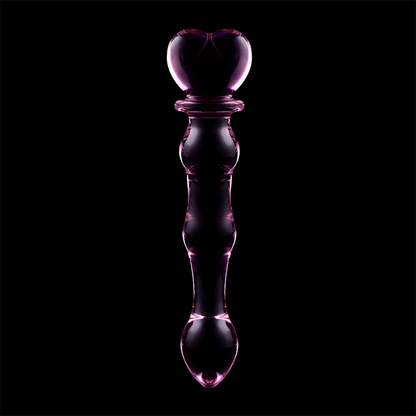NEBULA SERIES BY IBIZA - MODELLO 21 DILDO IN VETRO BOROSILICATO ROSA 20.5 CM -O- 3.5 CM