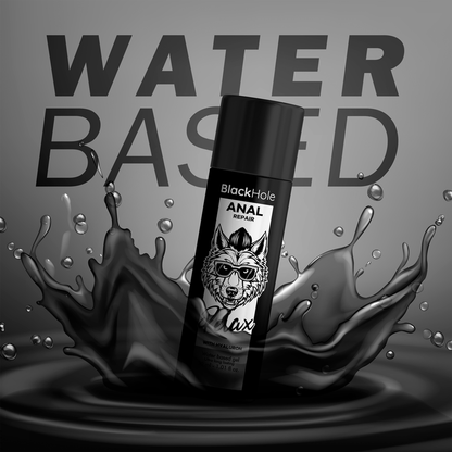 BLACK HOLE - RIPARATORE ANALE A BASE D'ACQUA RELAX CON IALURONICO 30 ML