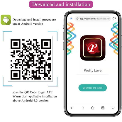 PRETTY LOVE - UOVO VIBRANTE RICARICABILE ROSA CATALINA APP