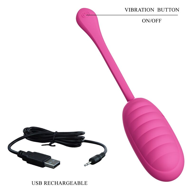PRETTY LOVE - UOVO VIBRANTE RICARICABILE ROSA CATALINA APP