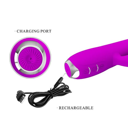 PRETTY LOVE - REGINA VIBRATORE-GEL ASPIRANTE RICARICABILE VIOLA