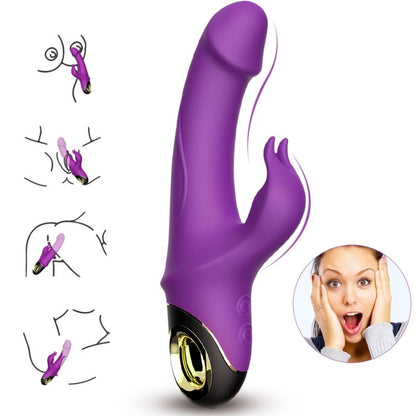 ARMONY - METEROR DILDO VIBRATORE CONIGLIO VIOLA