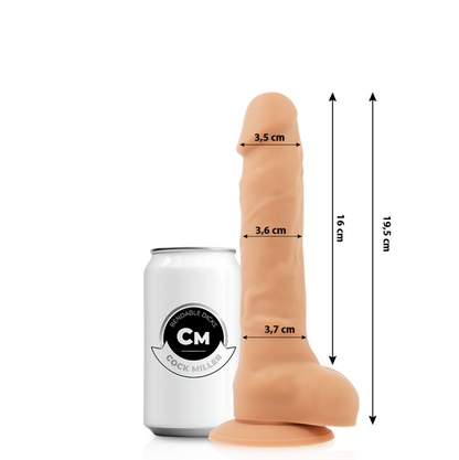 COCK MILLER - DILDO REALISTICO IN SILICONE DENSITÀ ARTICOLABILE FLESH 19,5 CM