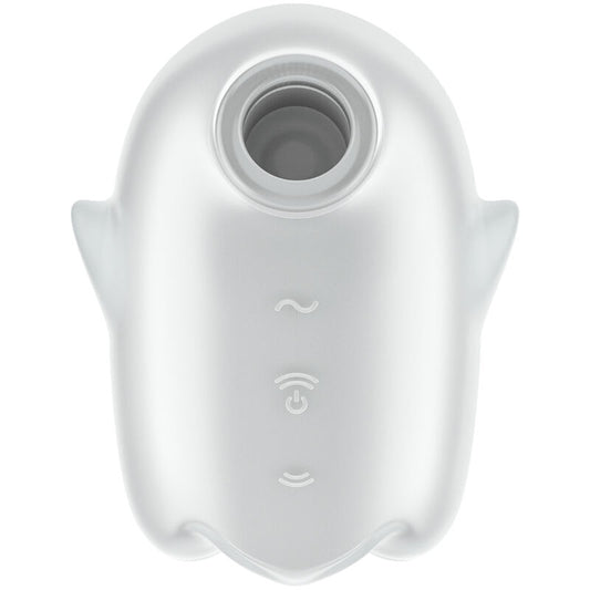 SATISFYER - GHOST AIR PULSE & VIBRATORE BIANCO