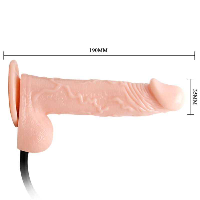 BAILE - DILDO GONFIABILE REALISTICO CON VENTOSA 15 CM