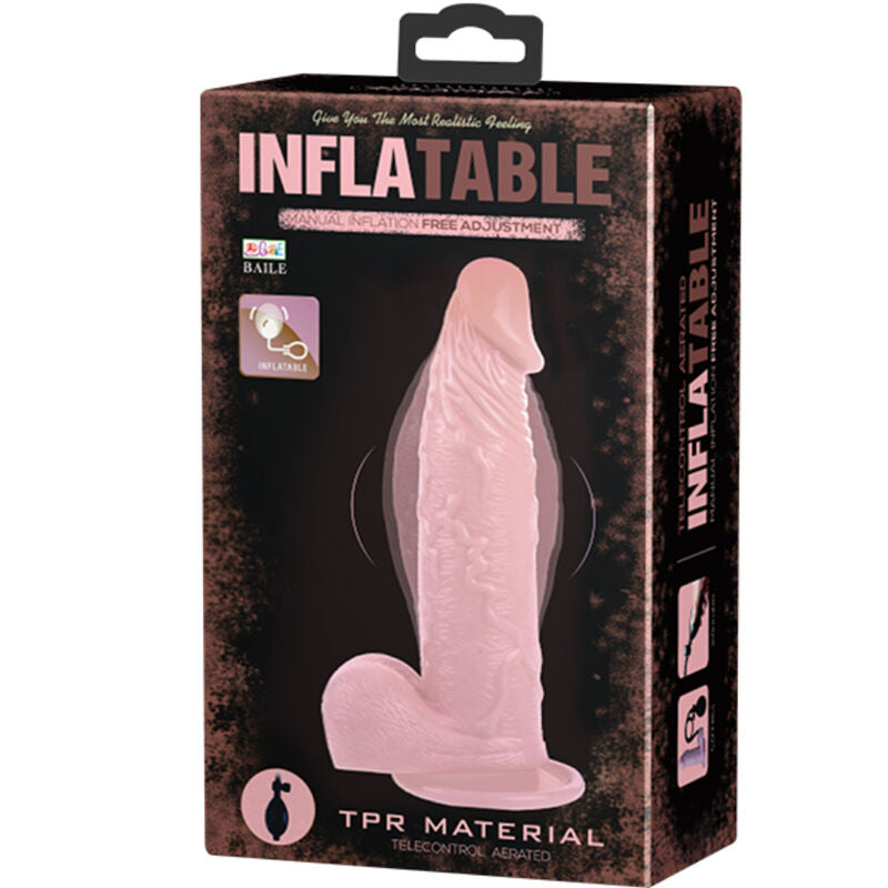 BAILE - DILDO GONFIABILE REALISTICO CON VENTOSA 15 CM