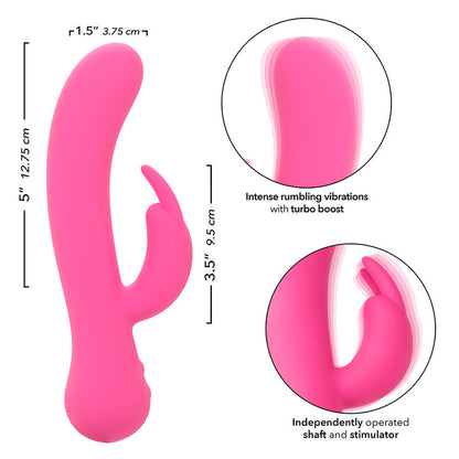 CALEXOTICS - FIRST TIME VIBRATORE CONIGLIO RICARICABILE ROSA