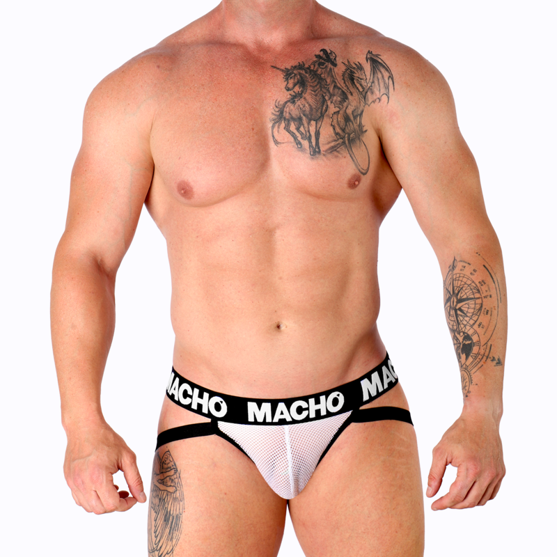 MACHO - MX26X1 JOCK GRID BIANCO XL