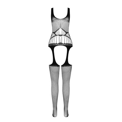 PASSION - BS 106 BODYSTOCKING ROSSO TAGLIA UNICA