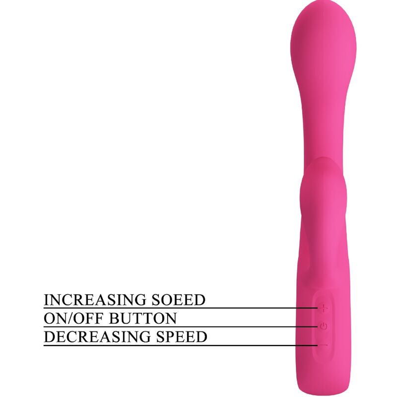 PRETTY LOVE - VIBRATORE FRITZ RABBIT 12 VIBRAZIONI ROSA