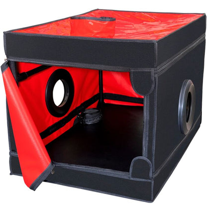SECRET DOME - KINK CLUB LA NICHE CABIN NERO E ROSSO