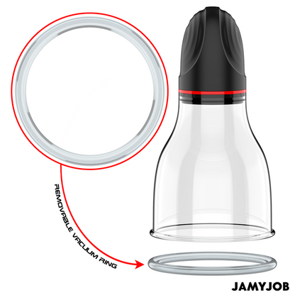 JAMYJOB - POMPA AUTOMATICA PER TESTICOLI XPAND LITE 3 LIVELLI DI ASPIRAZIONE GRIGIA